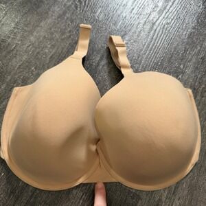 SKIMS 36DDDD Beige T-Shirt Bra Comfortable Everyday Full Coverage Seamless